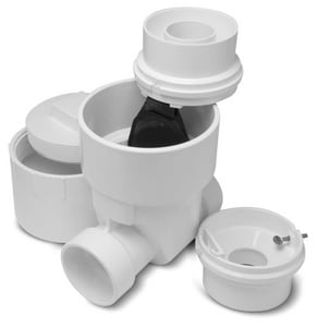 4 Pvc Cln Chk Ebv W/ Adpt