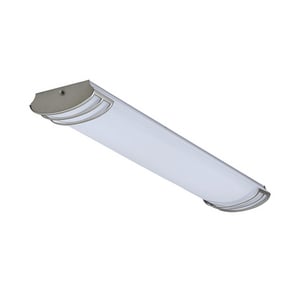 48 in. Linear LED Ceiling Fixture in Brushed Nickel