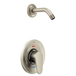 Single Handle Shower Faucet in Brushed Nickel