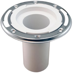 3 x 6 in. Plastic PVC Closet Flange