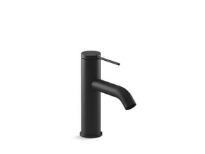 Single Handle Monoblock Bathroom Sink Faucet in Matte Black