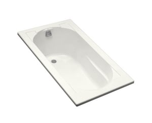 60 x 32 in. Soaker Drop-In Bathtub with Reversible Drain in White