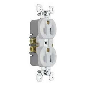 15A 125V Dup Grnd Recept Whit