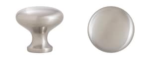 Mushroom Knob 11/4 Zinc Sn 5 Pk