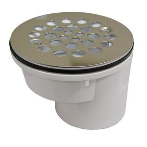 2 in. Threaded PVC Stainless Steel Shower Drain