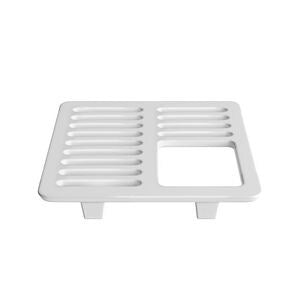 9-1/2 Whit Porc 3/4 Top Grate