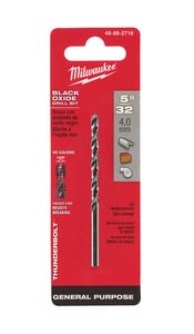 5/32 Blk Oxide Drill Thunderblt