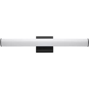 16W 1-Light Integrated LED Vanity Fixture in Black