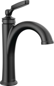 Single Handle Bathroom Sink Faucet in Matte Black