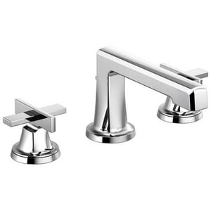 Two Handle Widespread Bathroom Sink Faucet in Chrome (Handles Sold Separately)