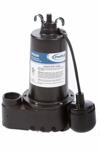1/3Hp Ci Effluent Pump W Teth Swch