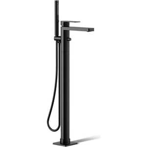 Single Handle Floor Mount Filler in Matte Black (Trim Only)