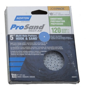 5 5H & 8H 120 Grit Paper Disc 10 Pk