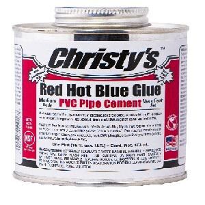 1 Qt Red. Hot Blue Glue Lo Voc