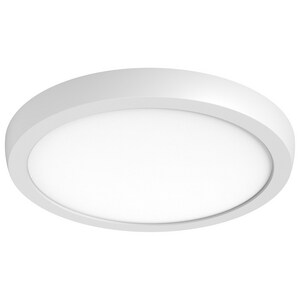 12 x 1-3/50 in. 19.5W 1-Light LED Contemporary Flush Mount Ceiling Fixture in White