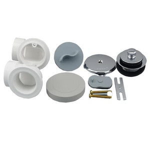 W&O Pvc S40 L&T H/Kit Brs Body Cp