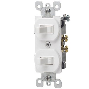 1P Dup Swch 15A 120/277V Whit
