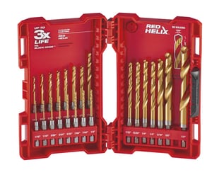 1/16 x 1/16 in, 5/64 in, 3/32 in, 7/64 in, 1/8 in, 9/64 in, 5/32 in, 11/64 in, 3/16 in, 13/64 in, 7/32 in, 1/4 in, 5/16 in, 3/8 in, 1/2 in. x 1/4 in. Hex Twist 23 Piece