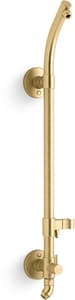 Shower Rail in Vibrant Brushed Moderne Brass