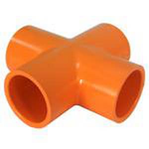 1-1/2 in. Slip Schedule 40 Standard CPVC Cross in Orange