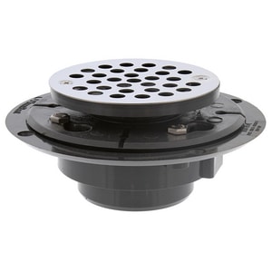 2 x 3 in. Push On PVC Stainless Steel Shower Drain