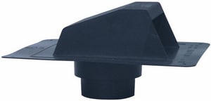 4 Vent Cap W/ Flapper Blac