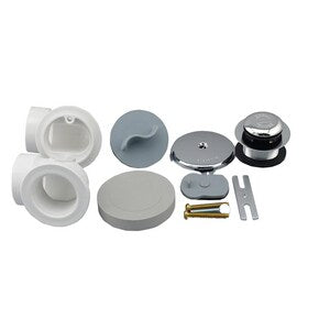 W&O Pvc S40 Tt H/Kit Brs Body Cp