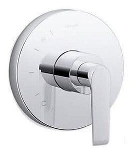 Single Handle Pressure Balancing Valve Trim in Polished Chrome