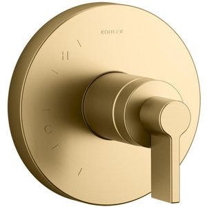 Single Handle Pressure Balancing Valve Trim in Vibrant® Brushed Moderne Brass