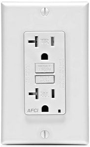 Arc Fault Out Tamper Res Whit 20A