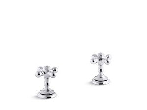 Bathroom Sink Cross Handle in Polished Chrome
