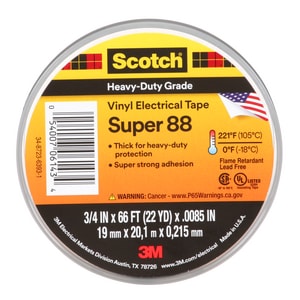 Super 3/4X66F Prem Vinyl Elec Tape