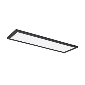 1 x 4 ft. LED Flat Panel Light Fixture in Matte Black