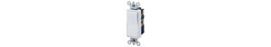 4P AC Quiet Rocker Switch in White