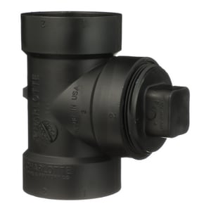 2 Abs Dwv Co Tee W/Plug