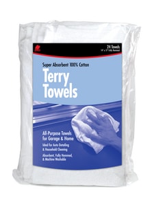 Terry Clo Twl Wht 24Pk Bag