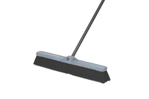 24` 3 Grey Flg Bristle Push Broom
