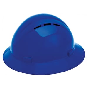 Full Brim Vented Rat Hard Hat Bl