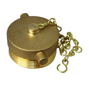 2-1/2 Nst Brs Plug & Chain