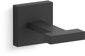 1-Hook Robe Hook in Matte Black