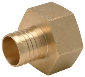 1-1/4 in. Brass PEX Crimp x FPT Adapter