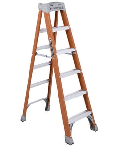 6 Ft F/Gls 300# Step Ladder