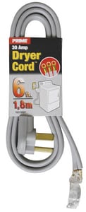 6Ft 3 Wire Dryr Cord 30 Amp