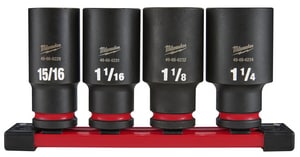 4Pc 1/2 Drv Sae Dp 6Pnt Soc Set