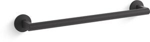 18 in. Towel Bar in Matte Black