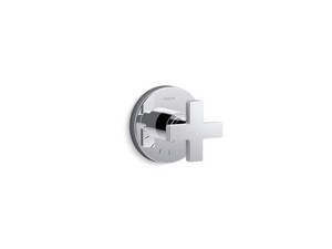 Single Handle Volume Control Valve Trim in Polished Chrome