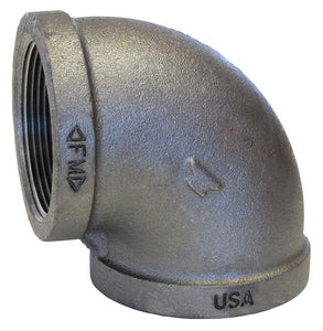 1-1/2 Blk Mi 150# 90 Ell
