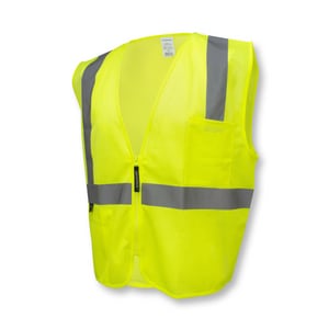 M Size Mesh Vest with Zipper in Lime