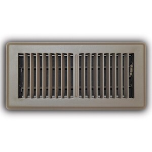 10 x 6 in. Residential Floor Register Brown Steel
