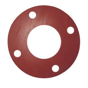 8 x 1/8 in. 300# Rubber Full Face Gasket in Red